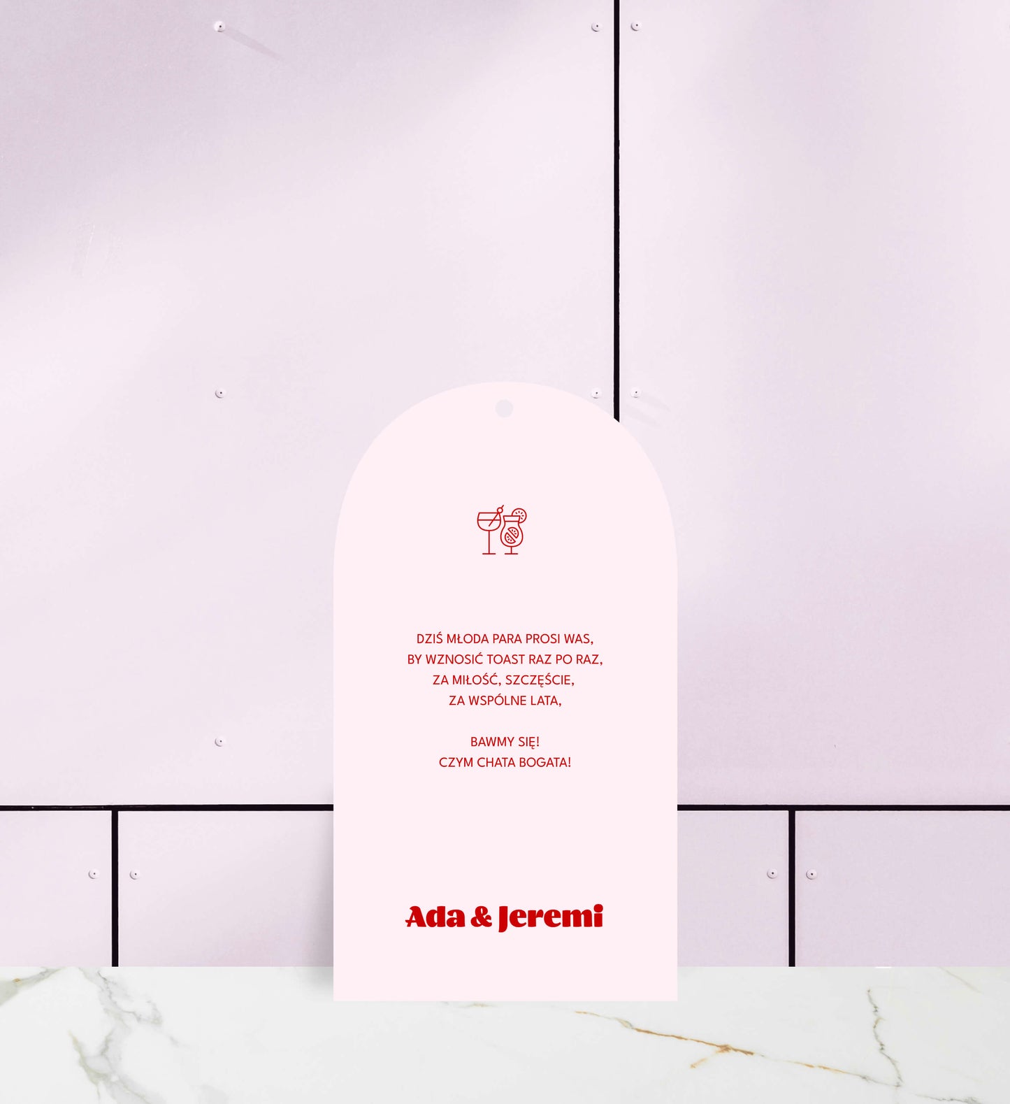 Zawieszka na alkohol - Linea Rose