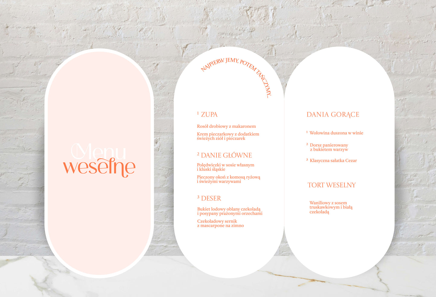 Menu składane - Seashell