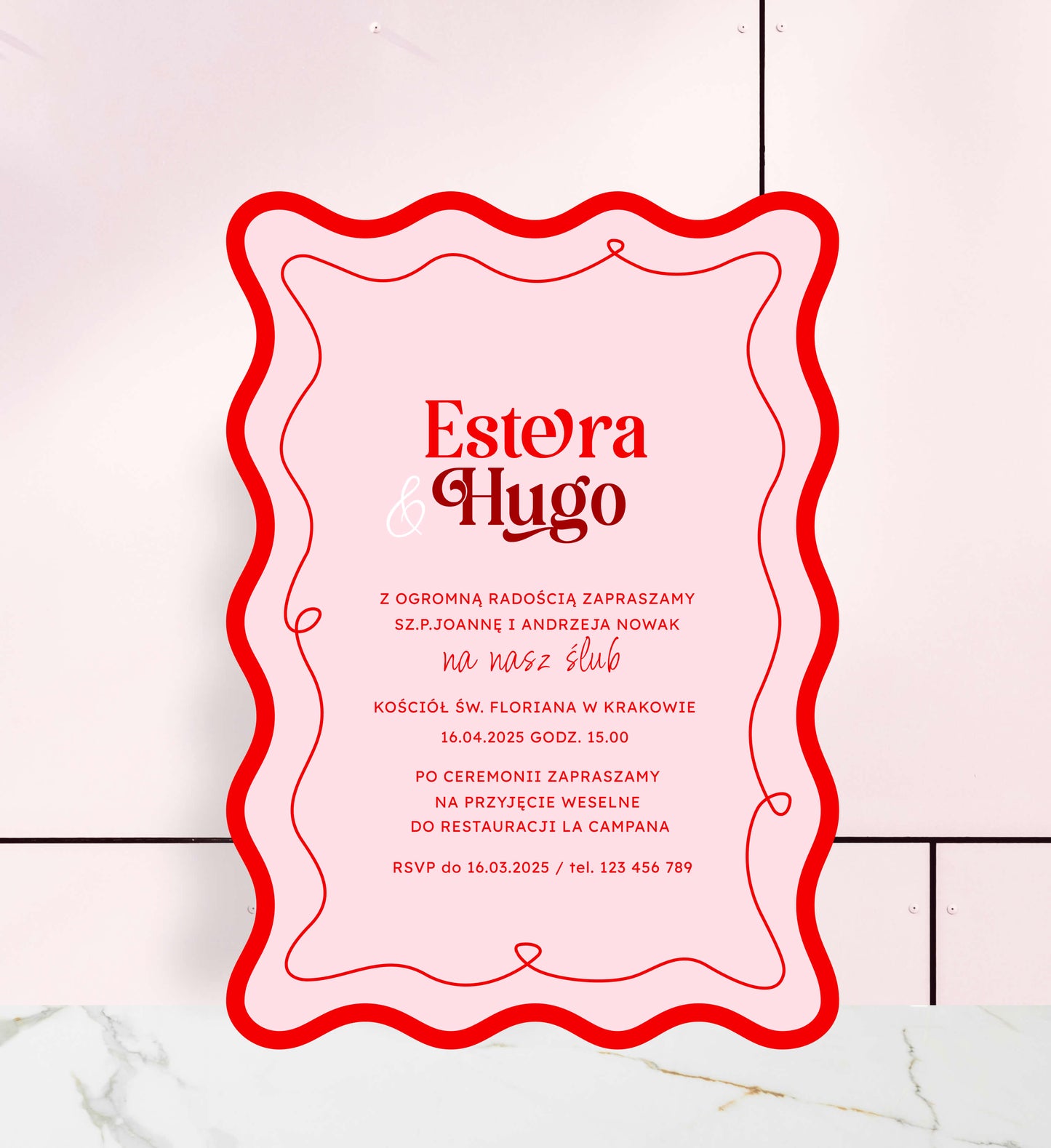 Zaproszenie ślubne - Love Spark