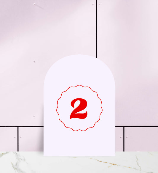 Numery na stolik ślubny, pastelowe, nowoczesne, dekoracyjne, papier premium